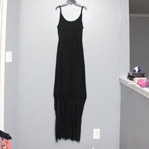 Reverse nwt boutique maxi lace bottom slip dress
